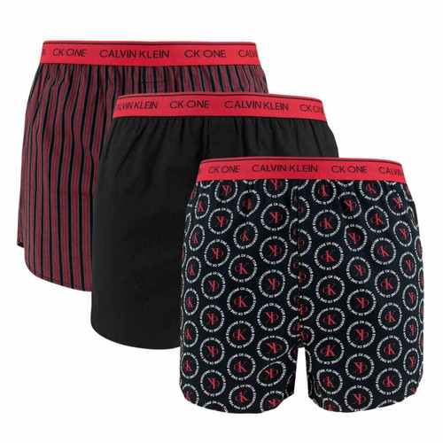 Calvin Klein Underwear - Pack de 3 boxers longs logotés - Shorty boxer homme