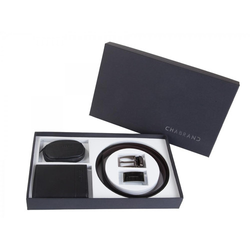 Chabrand Maroquinerie - Coffret ceinture en cuir avec 1 sangle 2 boucles  - Nouveautés cosmétiques maroquinerie
