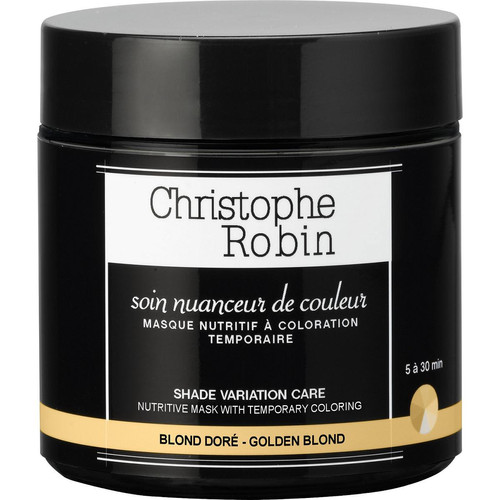 Christophe Robin - Masque nuanceur de couleur Blond Doré - Teinture et Coloration Cheveux pour Hommes