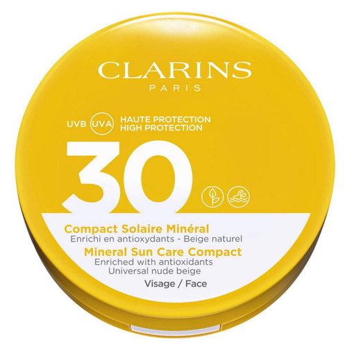 Clarins - COMPACT SOLAIRE MINERAL SPF30 VISAGE - Cosmetique clarins