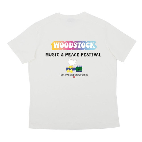 Compagnie de Californie - Tee-shirt MC Woodstock blanc cassé - Nouveautés Mode et Beauté
