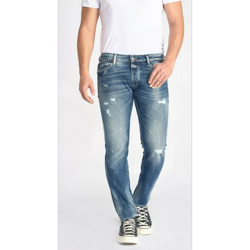 Le Temps des Cerises - Jeans slim stretch 700/11, longueur 34 bleu en coton Zack - Nouveautés Mode HOMME