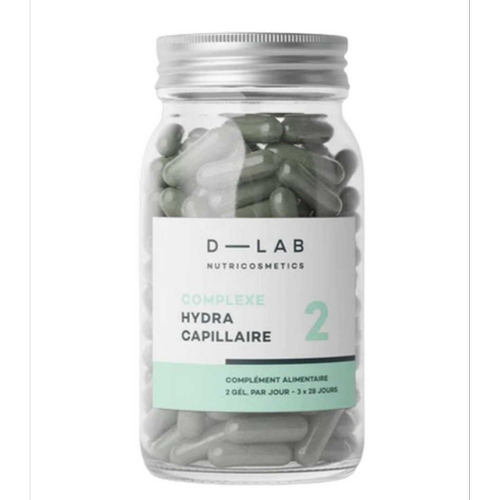 D-LAB Nutricosmetics - Complexe Hydra Capillaire 3 mois - Nourrit les Cheveux - Produit bien etre sante