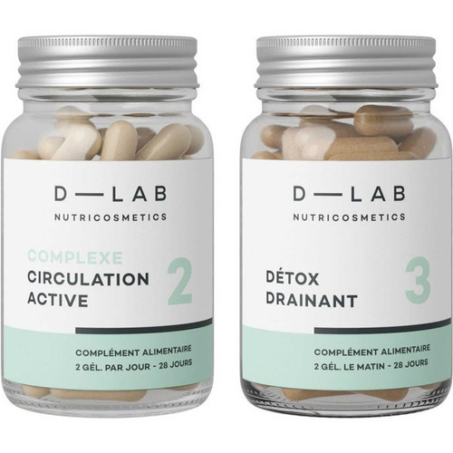 D-LAB Nutricosmetics - Drainant minceur 1 mois - D-Lab - Complements alimentaires minceur