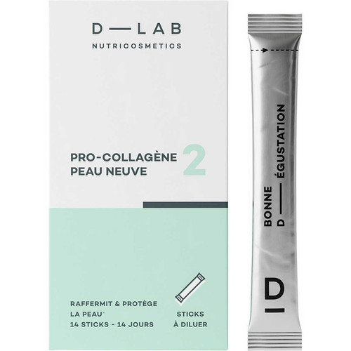 D-LAB Nutricosmetics - Pro-Collagène Peau Neuve 14 sticks - Produit bien etre sante