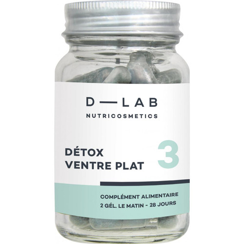 D-LAB Nutricosmetics - Détox Ventre Plat 3 flacons - Produit bien etre sante
