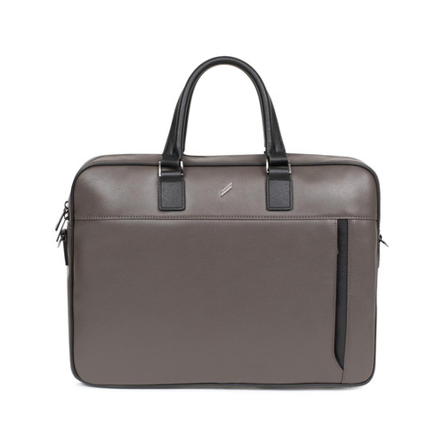 Daniel Hechter Maroquinerie - Porte-documents 13'' & A4 Cuir TOGETHER Taupe/Noir Igor - Maroquinerie homme