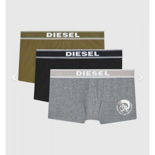 Pack de 3 boxers ceinture élastique noir/gris