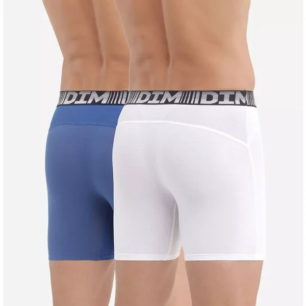 Lot de 2 boxers longs 3D FLEX AIR X2 - Dim Underwear en coton