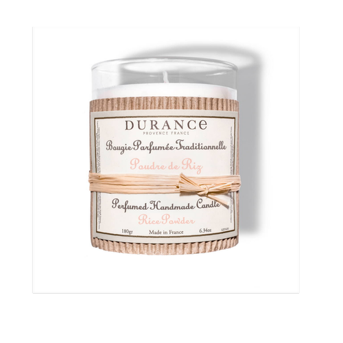 Durance - Bougie parfumée traditionnelle Poudre de Riz - Parfum homme