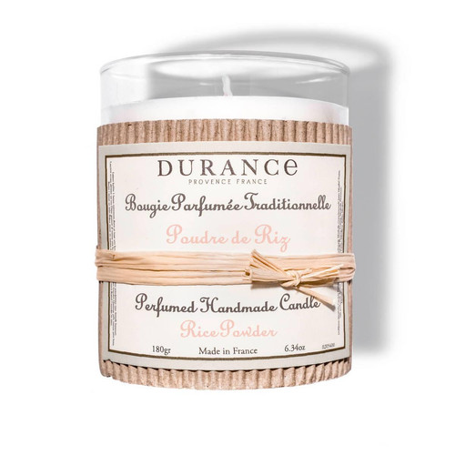 Durance - Bougie parfumée traditionnelle Poudre de Riz - Durance Parfums d’Intérieur