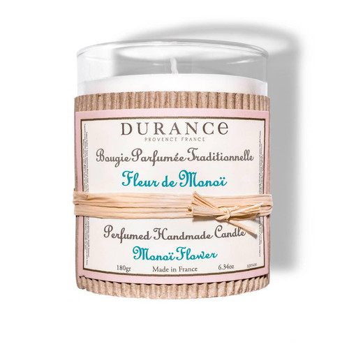Durance - Bougie Traditionnelle DURANCE Parfum Fleur de Monoi SWANN - Durance Parfums d’Intérieur