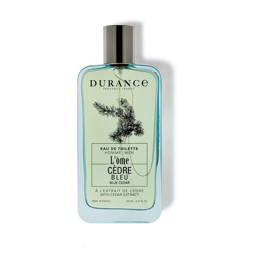 Durance - Eau de Toilette Cèdre Bleu - Cadeaux Saint Valentin Parfum HOMME