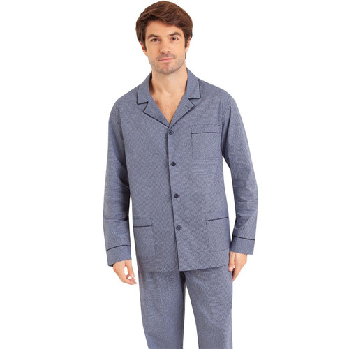 Eminence - Pyjama long ouvert homme Popeline - Pyjama homme