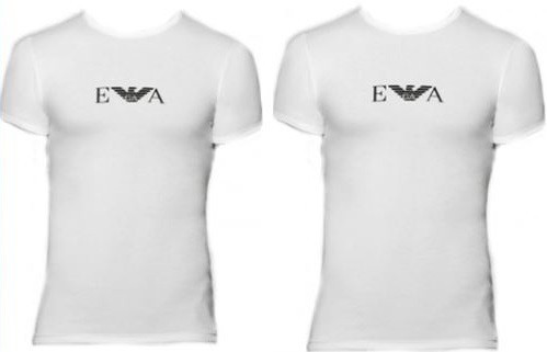 Emporio Armani Underwear - PACK 2 TEE SHIRTS COL ROND - Manches Courtes Moulant-Emporio Armani - Sous-Vêtements HOMME Emporio Armani Underwear