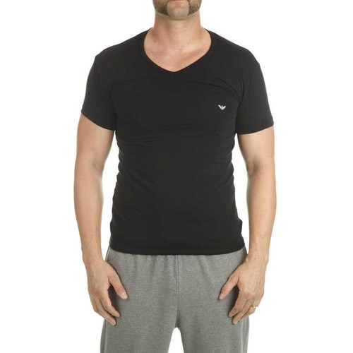 Emporio Armani Underwear - Emporio Armani T-shirt col V Noir - Tee shirt homme