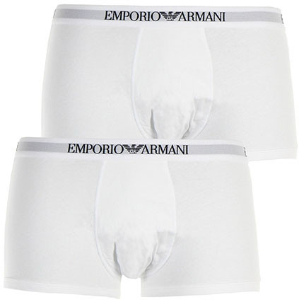 Emporio Armani Underwear - PACK DE 2 BOXERS - 100% Coton-Emporio Armani - Sous-Vêtements HOMME Emporio Armani Underwear