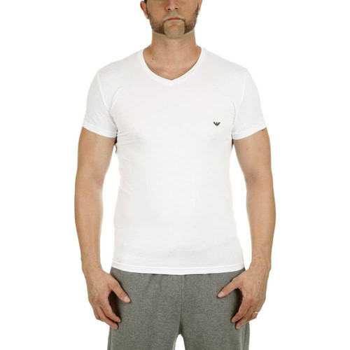 Emporio Armani Underwear - T-Shirt V-Neck - Coton Blanc - Sous-Vêtements HOMME Emporio Armani Underwear