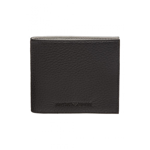 Emporio Armani - Portefeuille en cuir  - Porte cartes portefeuille homme