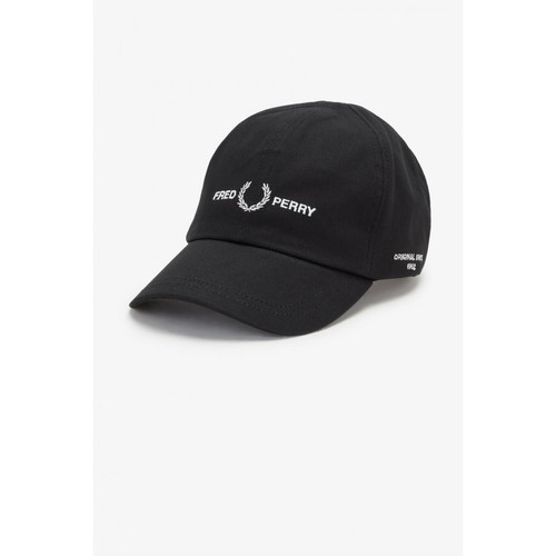 Fred Perry - Casquette avec marque en Twill en coton  - Promotions Fred Perry
