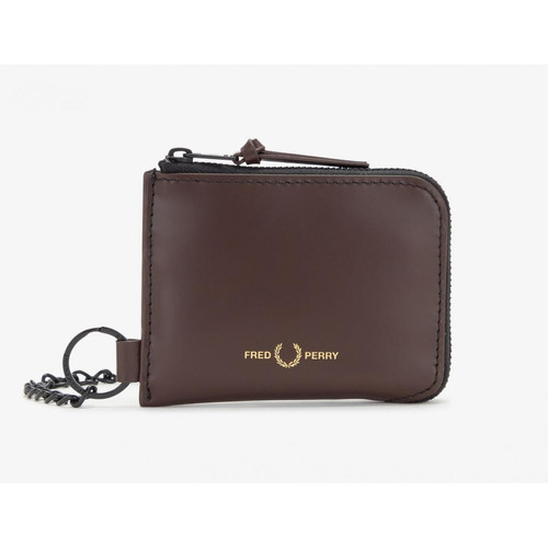 Fred Perry - Porte Clés marron zippé - Maroquinerie fred perry homme