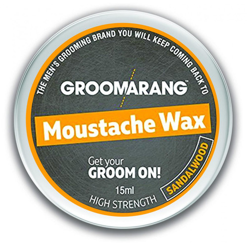 Groomarang - Cire à Moustache Wax Sandalwood 100% Naturel - Rasage homme