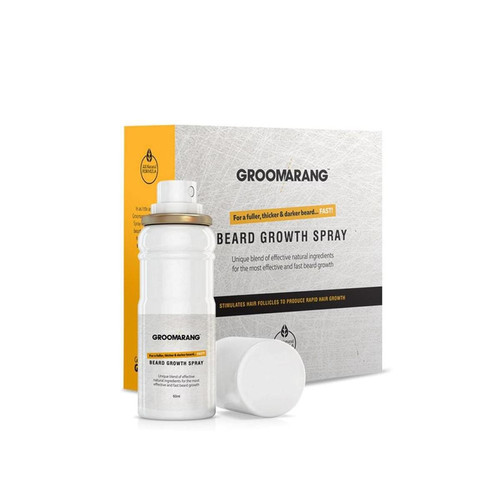 Groomarang - Spray naturel accélérateur de pousse pour la barbe - Huile de rasage homme