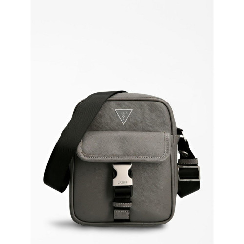 Guess Maroquinerie - Sac Messenger Homme Guess CERTOSA Gris - Promotions Guess Maroquinerie
