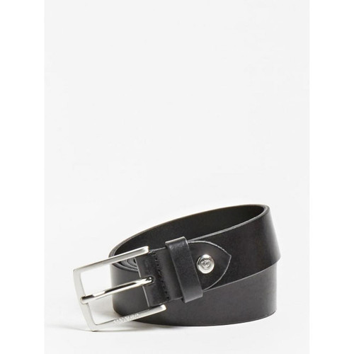 Guess Maroquinerie - Ceinture en Cuir Noire - Promotions French Guess Maroquinerie