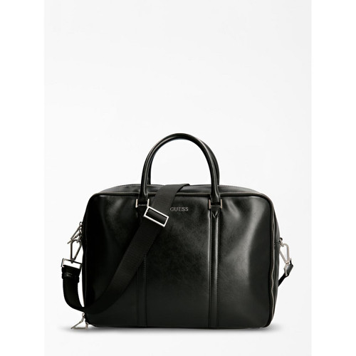Guess Maroquinerie - Porte-documents noir Scala - Sac HOMME Guess Maroquinerie