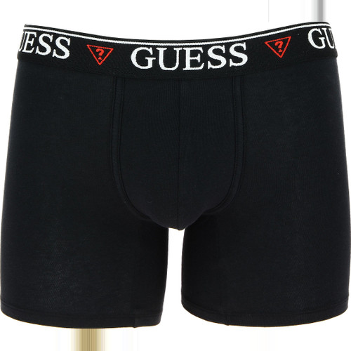 Guess Underwear - BOXER LONG HERO COTON - SIGLE GUESS Noir - Guess montres bijoux mode