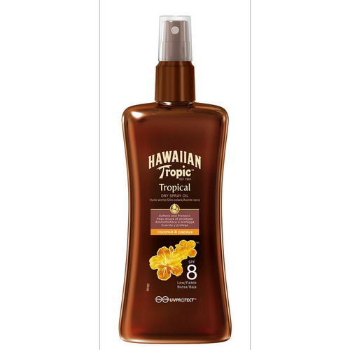 Hawaiian Tropic - Spray huile solaire protectrice - Creme solaire homme corps