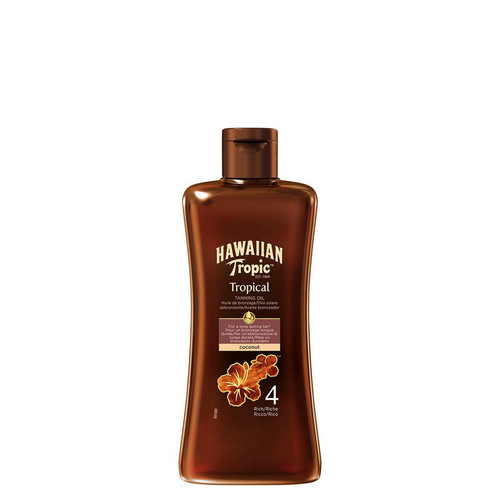 Hawaiian Tropic - Huile Solaire Riche - Creme solaire homme corps