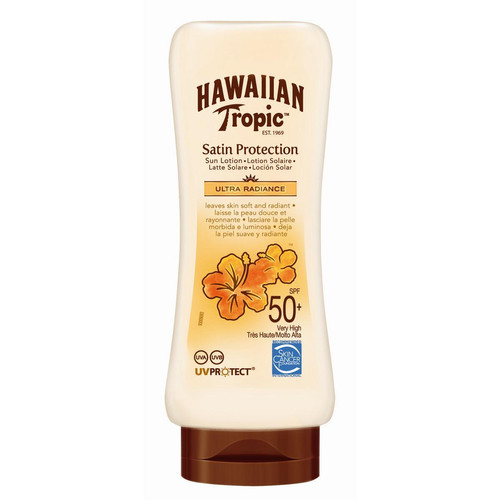 Hawaiian Tropic - Lotion Haute Protection Satin - Creme solaire homme corps