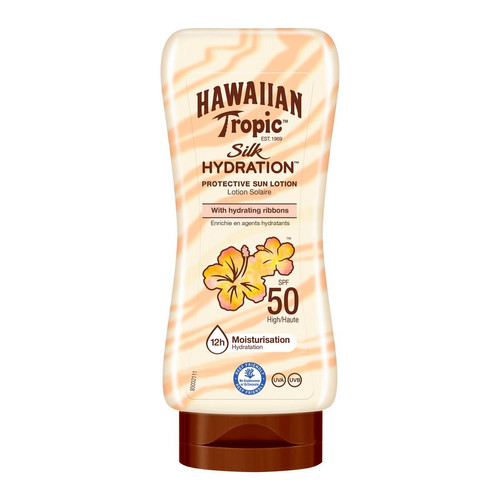 Hawaiian Tropic - Lotion Solaire Visage Non-Grasse 12h D'hydratation - Spf 50 - Creme solaire visage homme