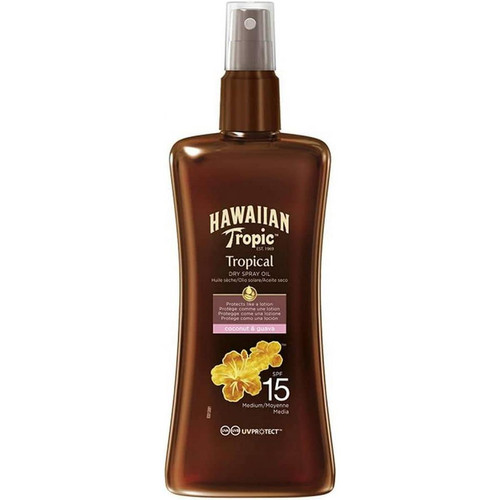Hawaiian Tropic - Spray Huile Solaire Silk Hydration Spf15 - Creme solaire homme corps