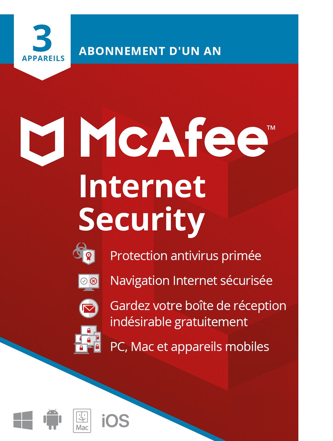 Internet Security 2022 - Licence 1 an - 3 postes