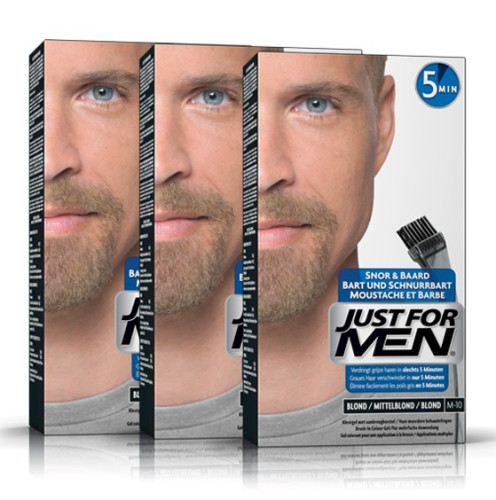 Just For Men - PACK 3 COLORATIONS BARBE - Cosmetique homme