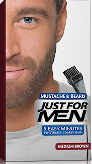 Just For Men - Coloration Barbe Châtain - Couleur Naturelle - Cosmetique homme