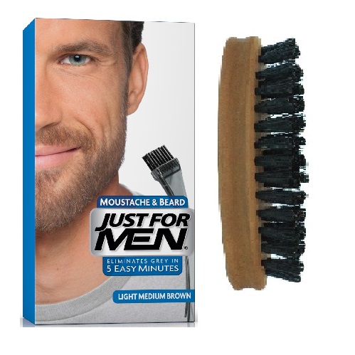 Just For Men - PACK COLORATION BARBE & BROSSE A BARBE - Coloration homme just for men chatain clair