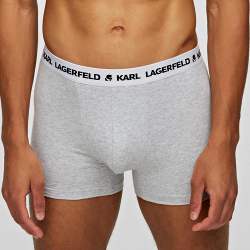 Karl Lagerfeld - Lot de 3 boxers logotes coton - Karl Lagerfeld Sous-vêtements