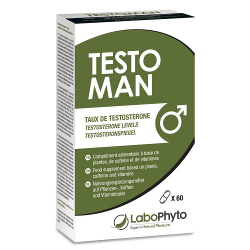 Labophyto - Testoman taux de testostérone - Stimulants sexuels aphrodisiaques