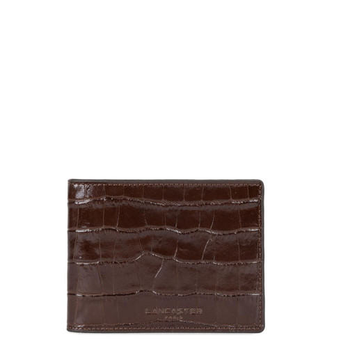 Lancaster - Portefeuille en cuir marron pour homme - Porte cartes portefeuille homme