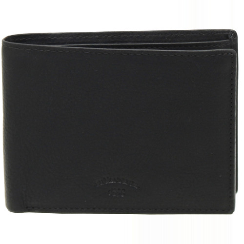 Le Tanneur - Portefeuille 1 poche zippée 9 cc Le Tanneur Maroquinerie Noir - Porte cartes portefeuille homme