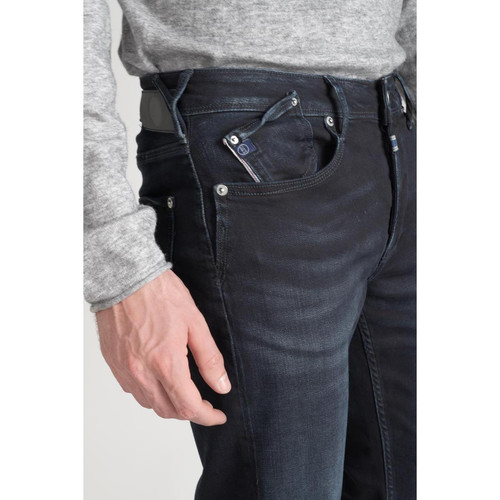 Le Temps des Cerises - Jeans ajusté 600/17, longueur 34 bleu en coton Ivan - Promos cosmétique et maroquinerie