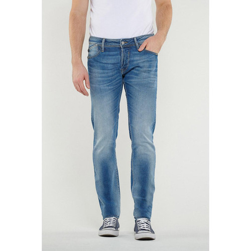 Le Temps des Cerises - Jeans ajusté stretch 700/11, longueur 33 bleu en coton Noel - Jean homme