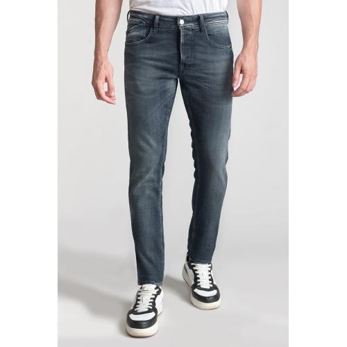 Le Temps des Cerises - Jeans ajusté stretch 700/11, longueur 34 bleu en coton Noel - Mode homme