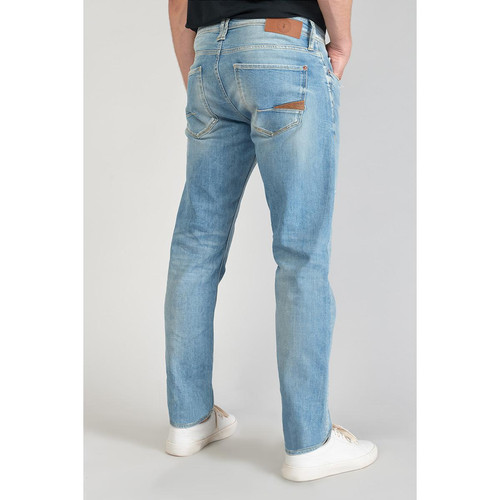 Jeans regular, droit 700/17 relax, longueur 34 bleu en coton Kai Le Temps des Cerises
