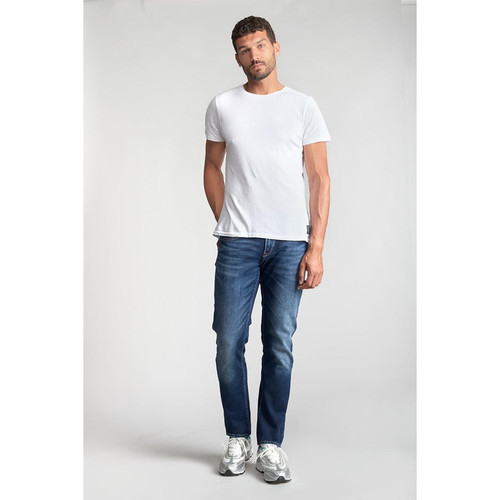 Le Temps des Cerises - Jeans regular, droit 800/12JO, longueur 34 bleu en coton Mick - Jean homme
