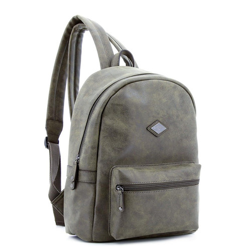 Lee Cooper Maroquinerie - Sac à dos A4 taupe - Lee cooper maroquinerie
